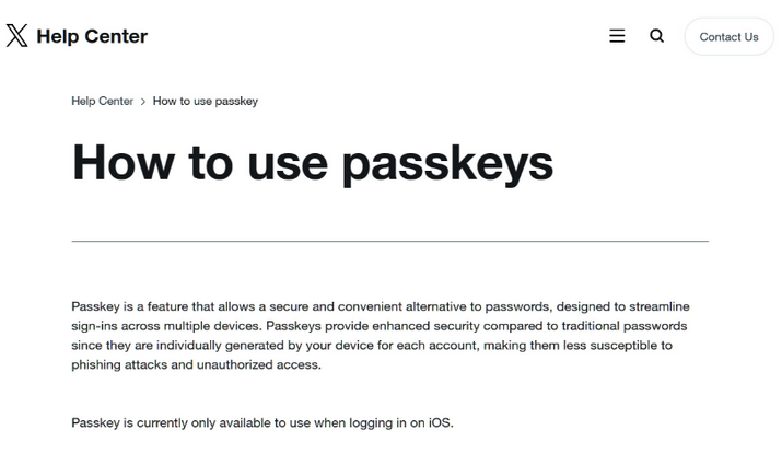 思南苹果维修店铺分享iOS用户如何通过通行密钥(Passkey)登录 