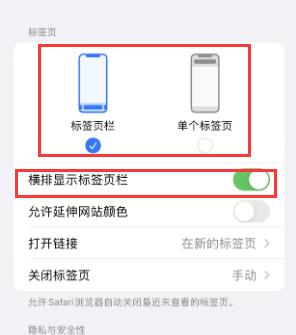 思南iPhone授权维修分享Safari浏览器如何切换标签栏位置 
